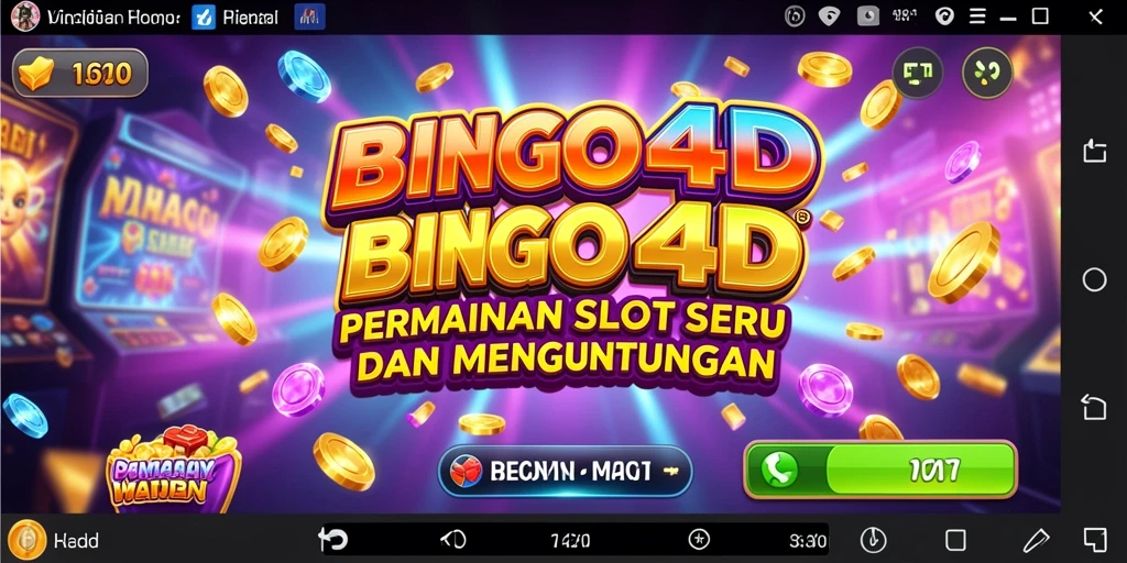 Screenshot gameplay BINGO4D menampilkan keseruan permainan Slot.
