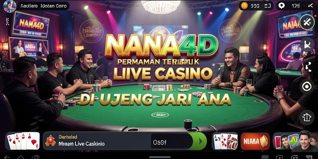 Gameplay menegangkan di NANA4D dengan dealer langsung dan suasana kasino.