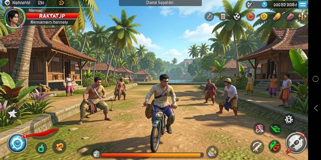 Screenshot gameplay RAKYATJP yang menampilkan keseruan permainan.