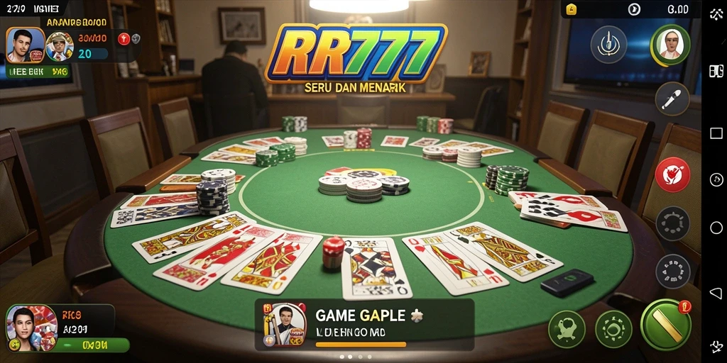 Gameplay Gaple seru di RR777 dengan grafis menawan.